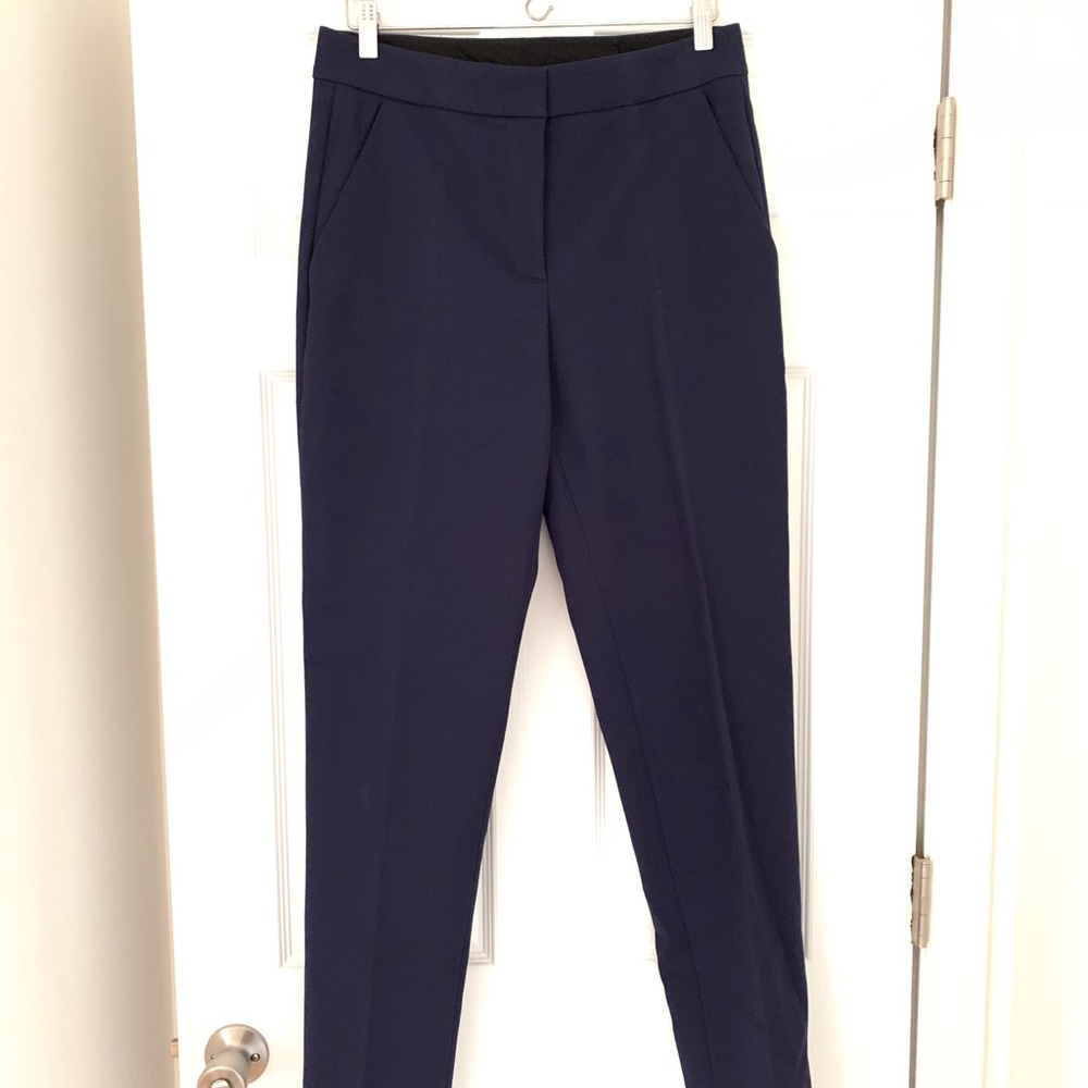 Oscar de la Renta Navy Trousers Pants Size 8